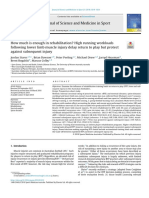 How Much Is Enough For Rehabilitation - High Running Workloads Lower Limb Injury