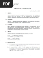 Directiva Escalafon de Armas, Servicios y Personal Civil para Difucion 30-05-18