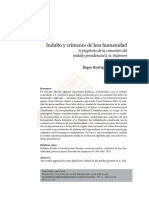 Indulto y Crímenes de Lesa Humanidad. A Propósito de La Concesión Del Indulto Presidencial A A. Fujimori