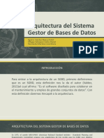 Arquitectura Del Sistema Gestor de Bases de Datos