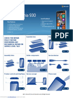 Nokia Lumia 930: Check The Repair Policy Before Performing Any Mechanical Repair On Service Level 1&2!