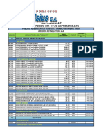 Lista de Precios p2 Al 10 de Septiembre 2018