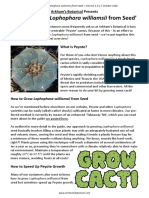 Arkham's Botanical - 'How To Grow Lophophora Williamsii From Seed' (Peyote Growing Guide/overview)