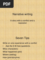 Narrative Writing: A Story With A Conflict and A Resolution