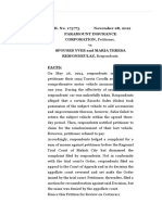 G.R. No. 173773 November 28, 2012 Paramount Insurance CORPORATION, Petitioner, Spouses Yves and Maria Teresa REMONDEULAZ, Respondents