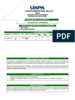 Programa de Psicologia Del Aprendizaje