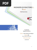 Reqactores Quimicos Con Multireaccion