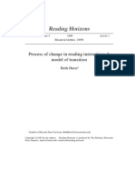 Reading Horizons: Process of Change in Reading Instruction: A Model of Transition