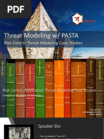 Threat Modeling With PASTA - Risk Centric Application Threat Modeling Case Studies - Tony UcedaVélez - OWASP - AppSec-Eu - 2017