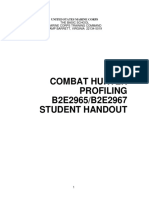 Combat Hunter Profiling 1