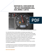 Como Resetear Luz de Service VW Gol