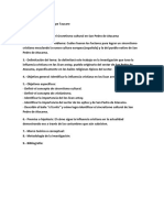 Anteproyecto de Los Factores Del Sincretismo Cultural en San Pedro de Atacama. El Caso Del Torito.