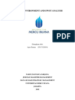 4, SM, Agus Daman, Hapzi Ali, Internal Environment & SWOT Analysis, Universitas Mercu Buana, 2018