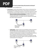 Q1: Different Types of Security Attacks Along With Prevention Techniques?