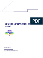 Linux For It Managers Course Guide