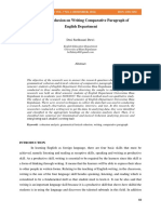 Analysis of Cohesion On Writing Comparative Paragraph of English Department