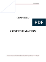 CH 13 Cost Estimation