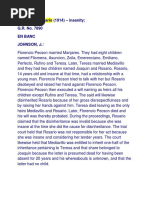 Pecson Vs Mediavillo (1914) - Insanity and Tender Years of Disinherited Heir at The Time of The Commission of The Cause For Disinheritance Invalidates The Provision of Disinheritance