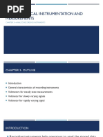 Ee314 Electrical Instrumentation and Measurements: Chapter 3 - Analog Recording Instruments