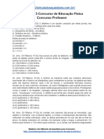 Simulado 3 Concurso de Educação Física Concurso Professor