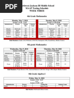 Week 3 MAAP Testing Schedule