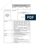 Pemeliharaan Lampu Operasi