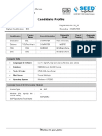 Candidate Profile: SEED Infotech LTD