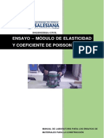 Ensayo 11 - Módulo de Elasticidad y Coeficiente de Poisson