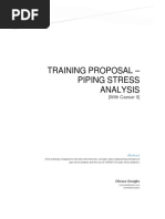 Piping Stress Analysis Training - Proposal PDF