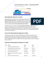 List of All International Airports in India - Download PDF@WWW - Letsstudytogether.co