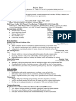 One Page Professional Resume