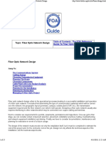 Topic: Fiber Optic Network Design: Table of Contents: The FOA Reference Guide To Fiber Optics