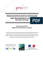 Primer Encuentro de Investigacion Sobre PDF