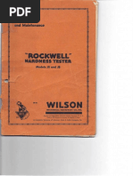 Rockwell Hardness Tester