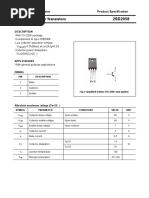 Silicon NPN Power Transistors: Savantic Semiconductor Product Specification