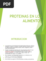 Proteínas en Alimentos