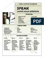 Speak: English 10-2 - Mrs. Dawes Harker