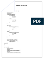 Merging of Two Array