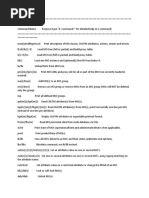 Main Moshell Commands