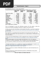 Tutorial Answers - Topic 5: Q1: Mcdonalds (Based On A Past Exam Question)