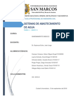 Sistemas de Abastecimiento de Agua Tarea 2