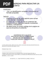 Partes de Un Informe Escrito 