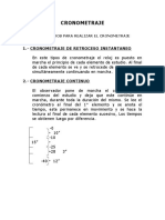 Ingenieria de Metodos - Tipos de Cronometraje