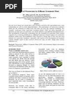 Treatment of Wastewater by Effluent Treatment Plant: Mr. Aditya Agrawal, Mr. Jayesh Shrivastav