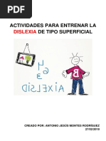 Libro Actividades Dislexia Superficial o Evolutiva