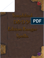 Ranger Spells PDF