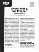 Affect, Mood and Emotion