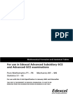 Edexcel Formula Booklet