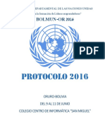 Protocolo Bolmunor 2016