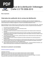 Manual de La Distribución Volkswagen Crafter 2.5 TDi 2006 2010